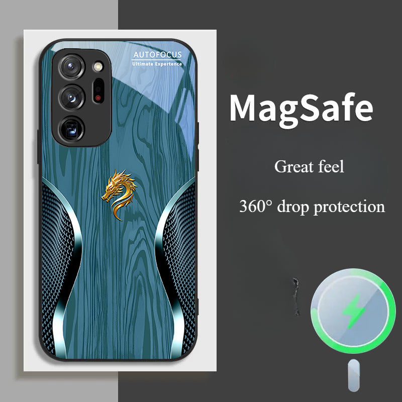 Magsafe Dragon Spirit Wood Grain Case Samsung