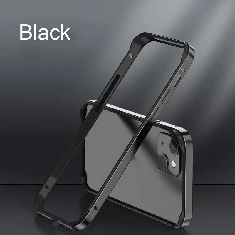 Hybrid Silicone Aluminum Metal Frame Case For iPhone