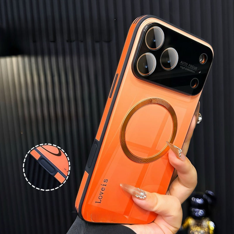 Aurora Gradient Magnetic Glass Case for iPhone