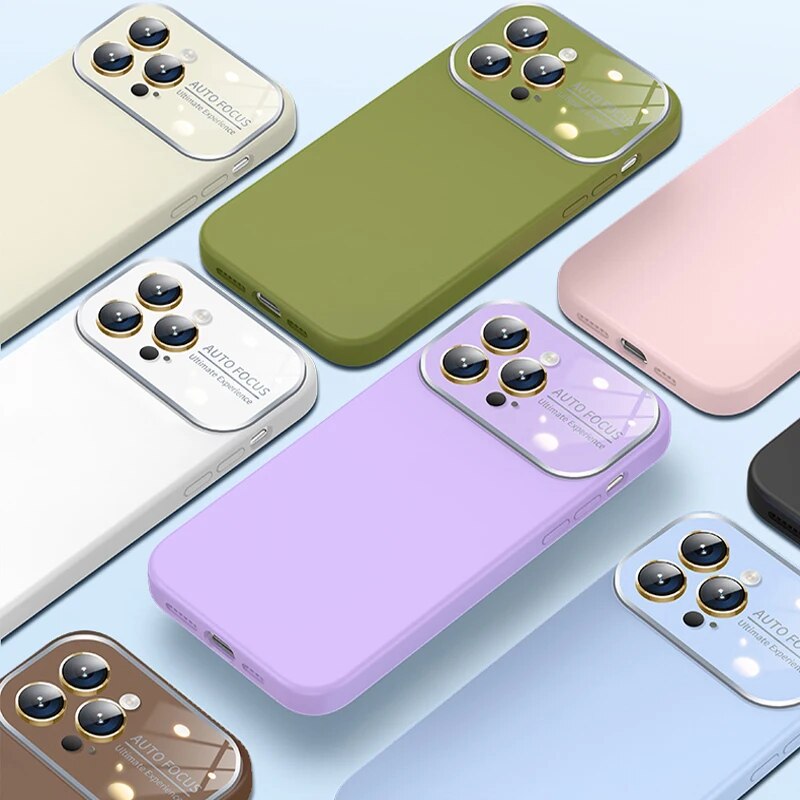 Square Liquid Silicone Case for iPhone