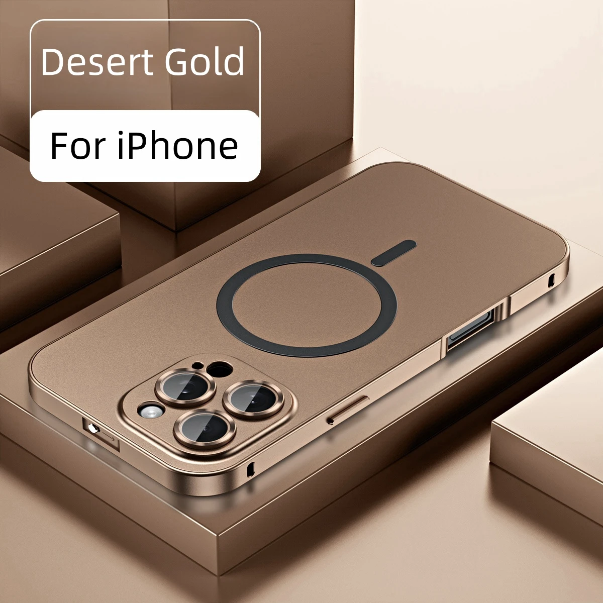 Magsafe Magnetic Frosting Metal Case For iPhone