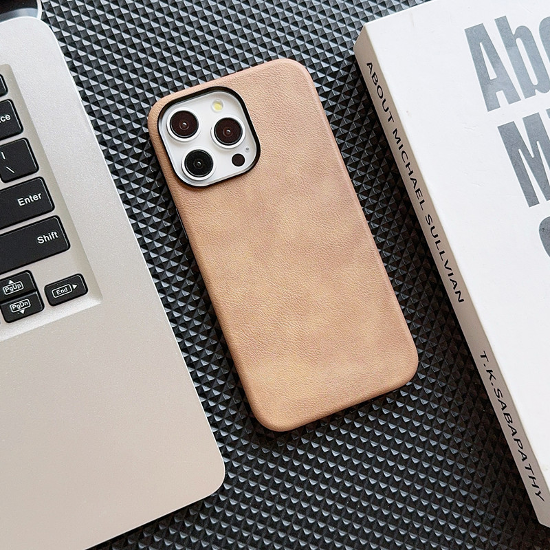 Magsafe Magnetic Vintage High Quality Leather Case For iPhone