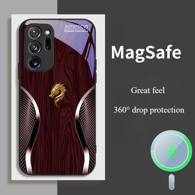 Magsafe Dragon Spirit Wood Grain Case Samsung