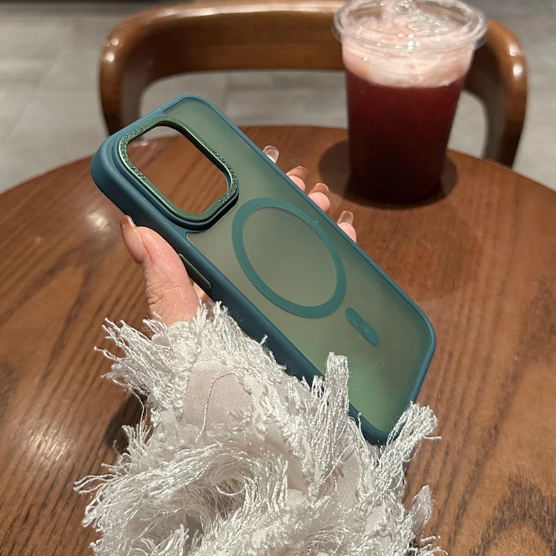 Ice Mist Magsafe Magnetic Shockproof Hard Case For iPhone 