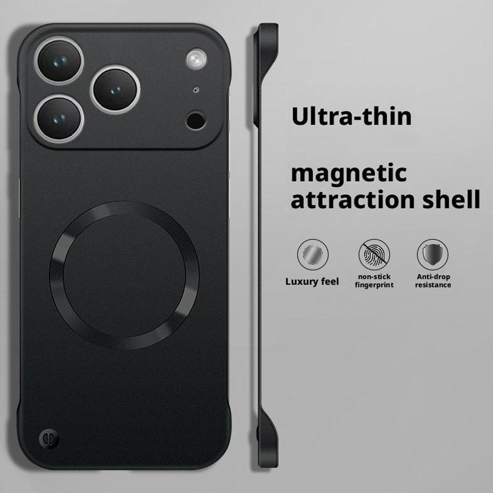 Ultra-thin borderless Hard Magnetic Case for iPhone