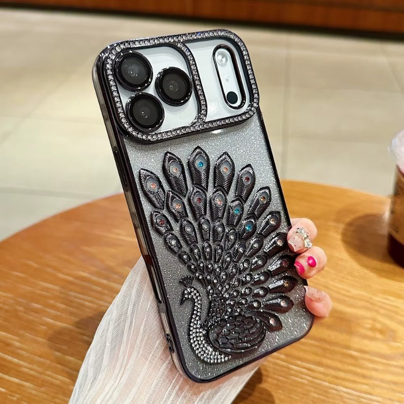 Luxury Bling Peacock Glitter Diamond Case For iPhone