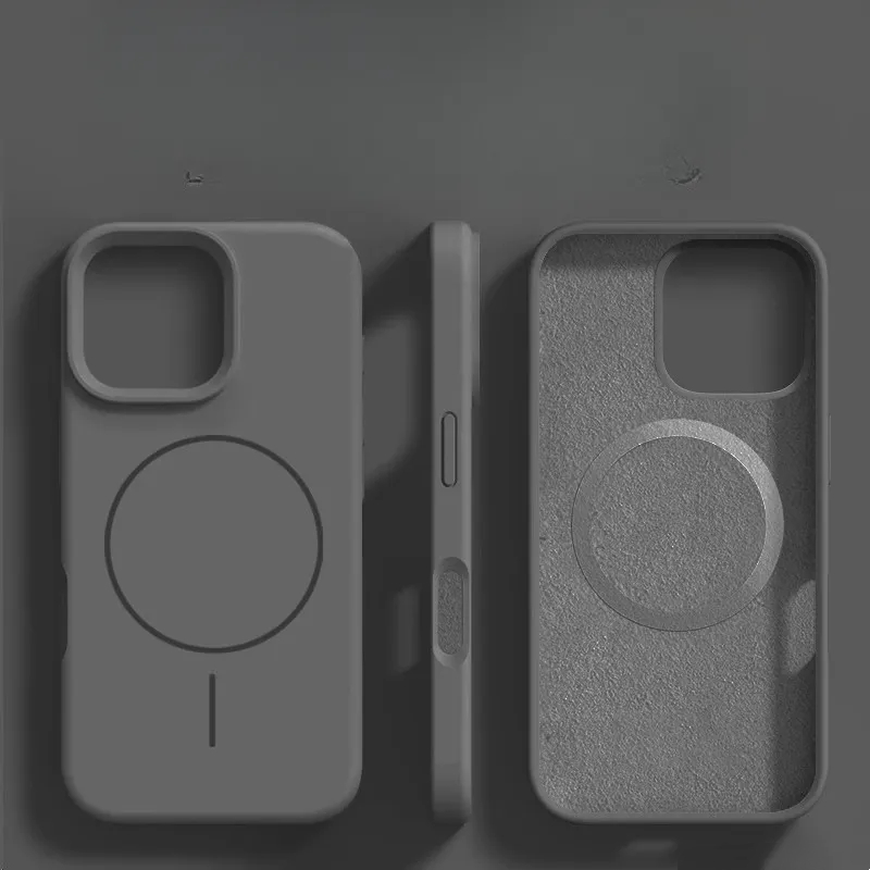 Magsafe Magnetic Liquid Silicone Case for iPhone