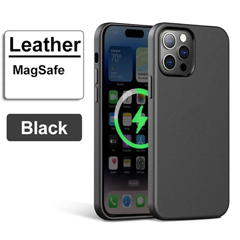 Official MagSafe Leather Case for iPhone