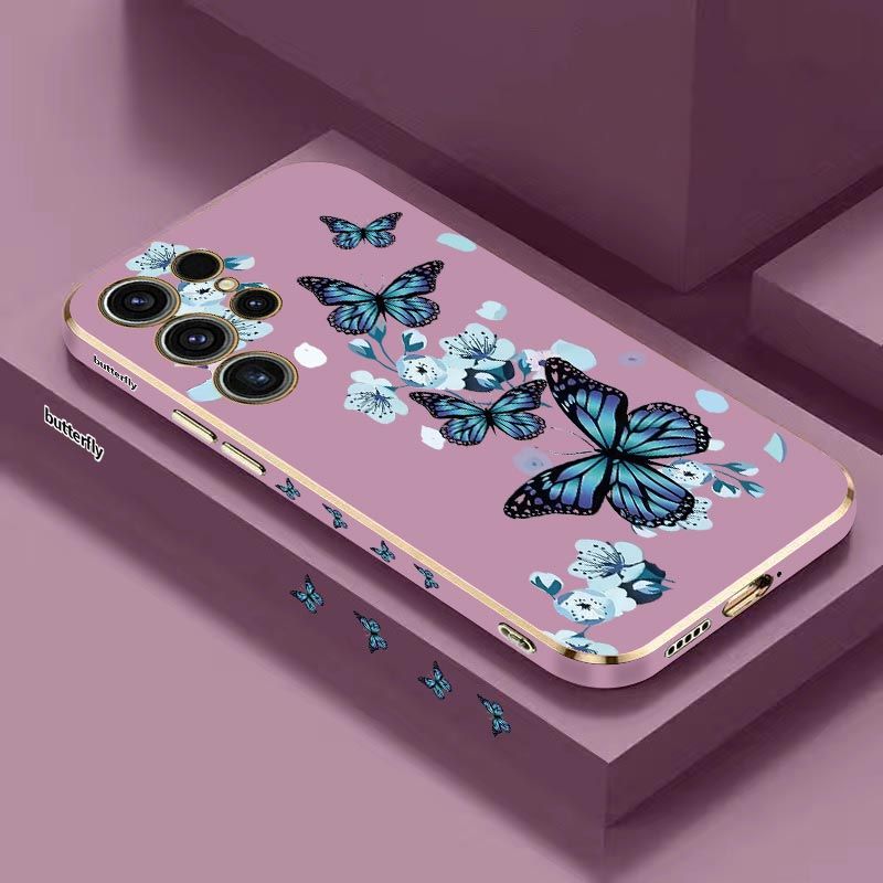 Aurora Butterfly Plating Case For Samsung