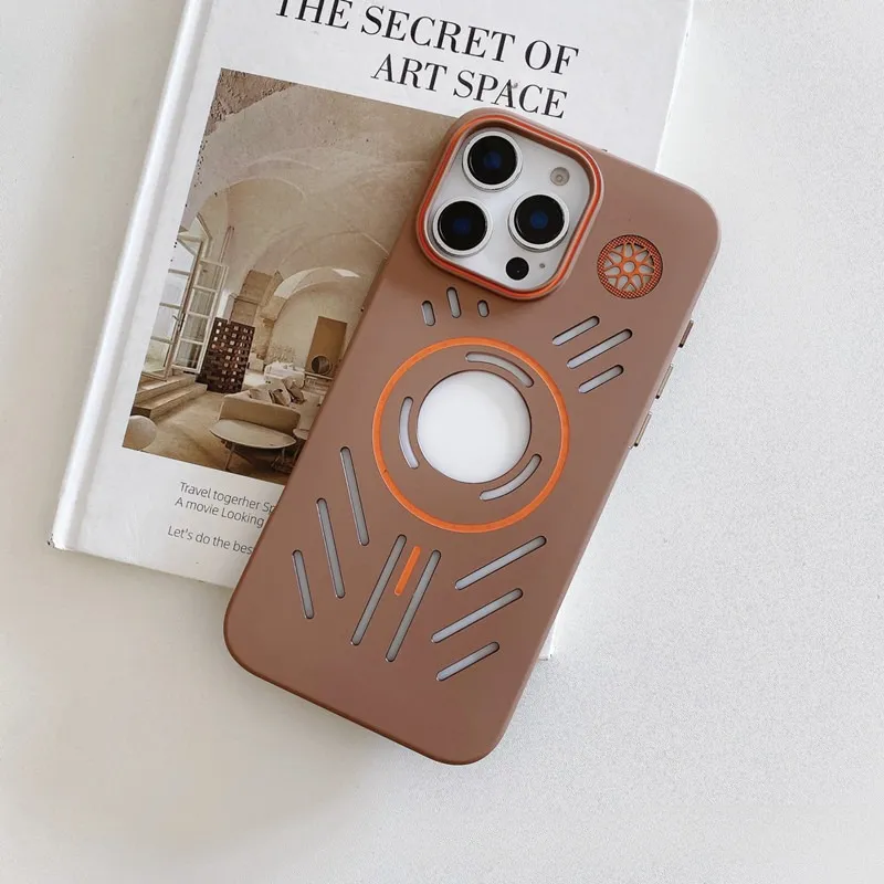 Magsafe missing label heat dissipation matte  case For iPhone