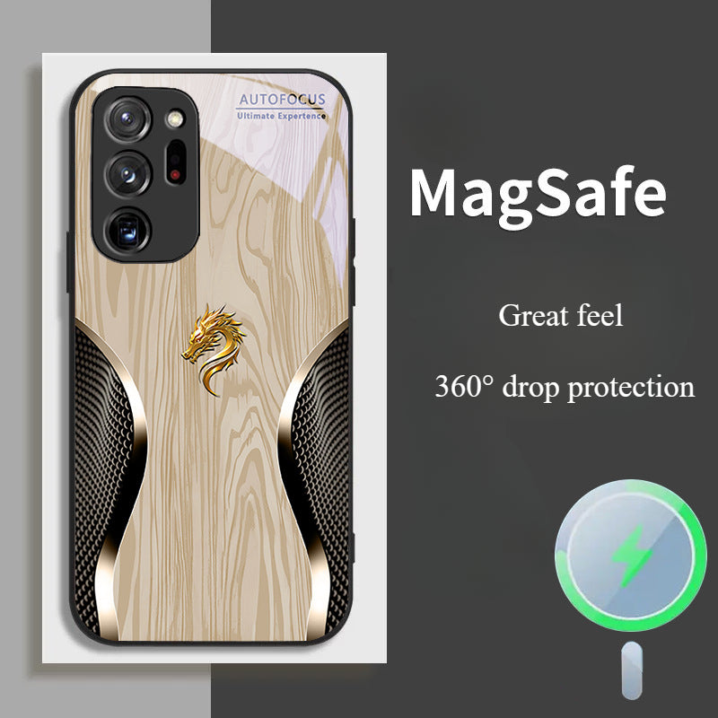 Magsafe Dragon Spirit Wood Grain Case Samsung