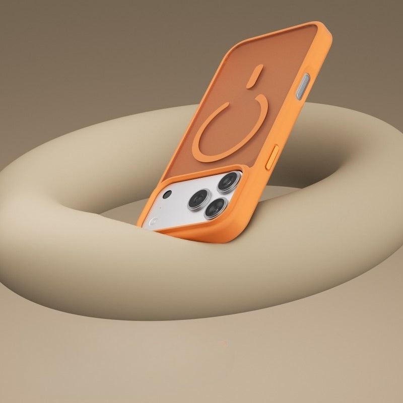 Skin-feel matte magnetic thickened case for iPhone