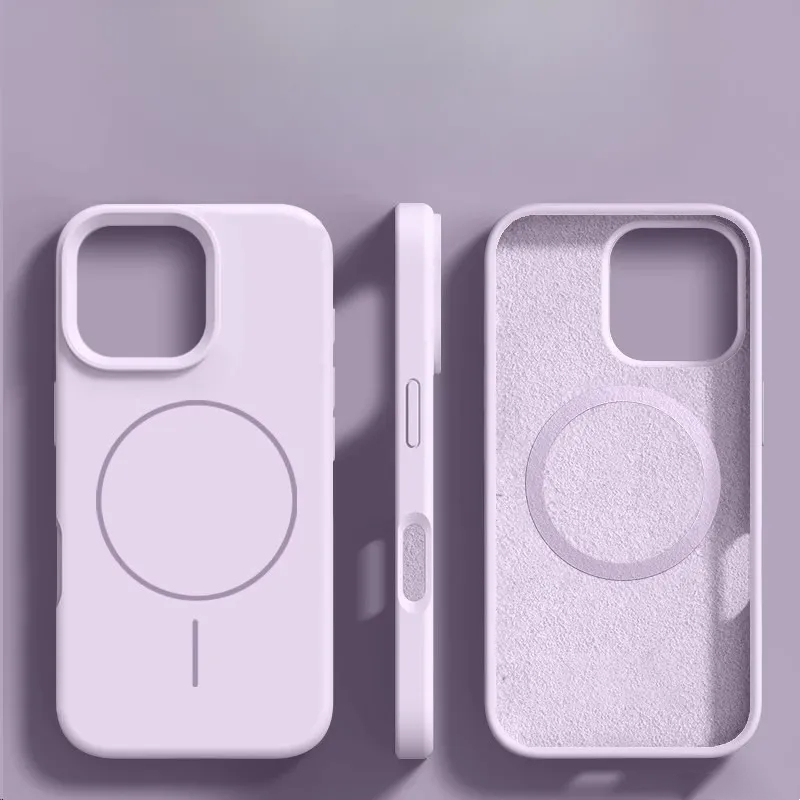 Magsafe Magnetic Liquid Silicone Case for iPhone