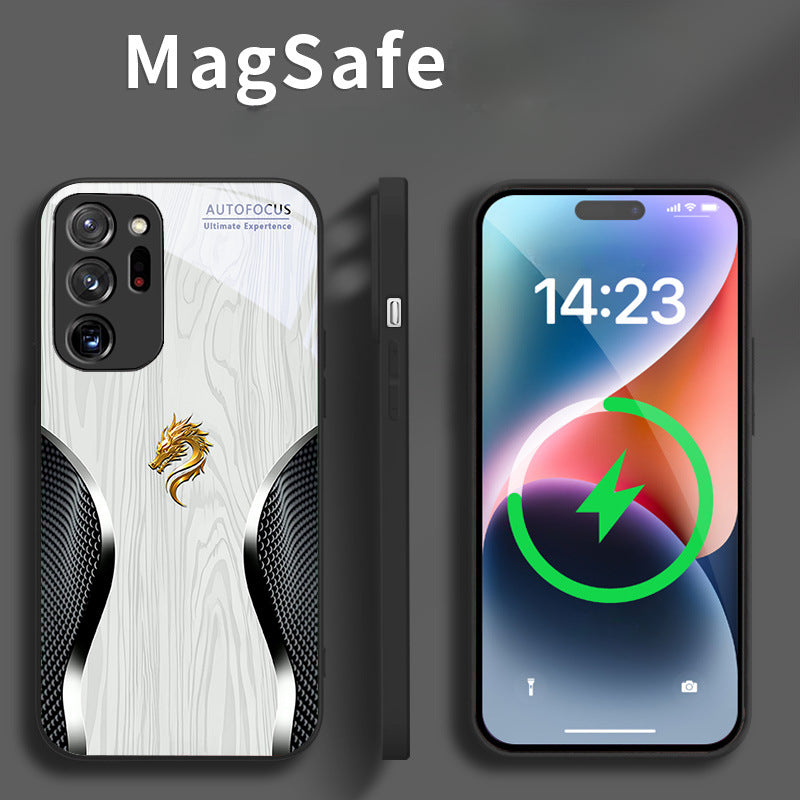 Magsafe Dragon Spirit Wood Grain Case Samsung