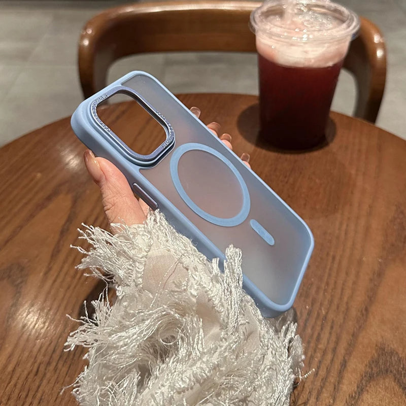 Ice Mist Magsafe Magnetic Shockproof Hard Case For iPhone 