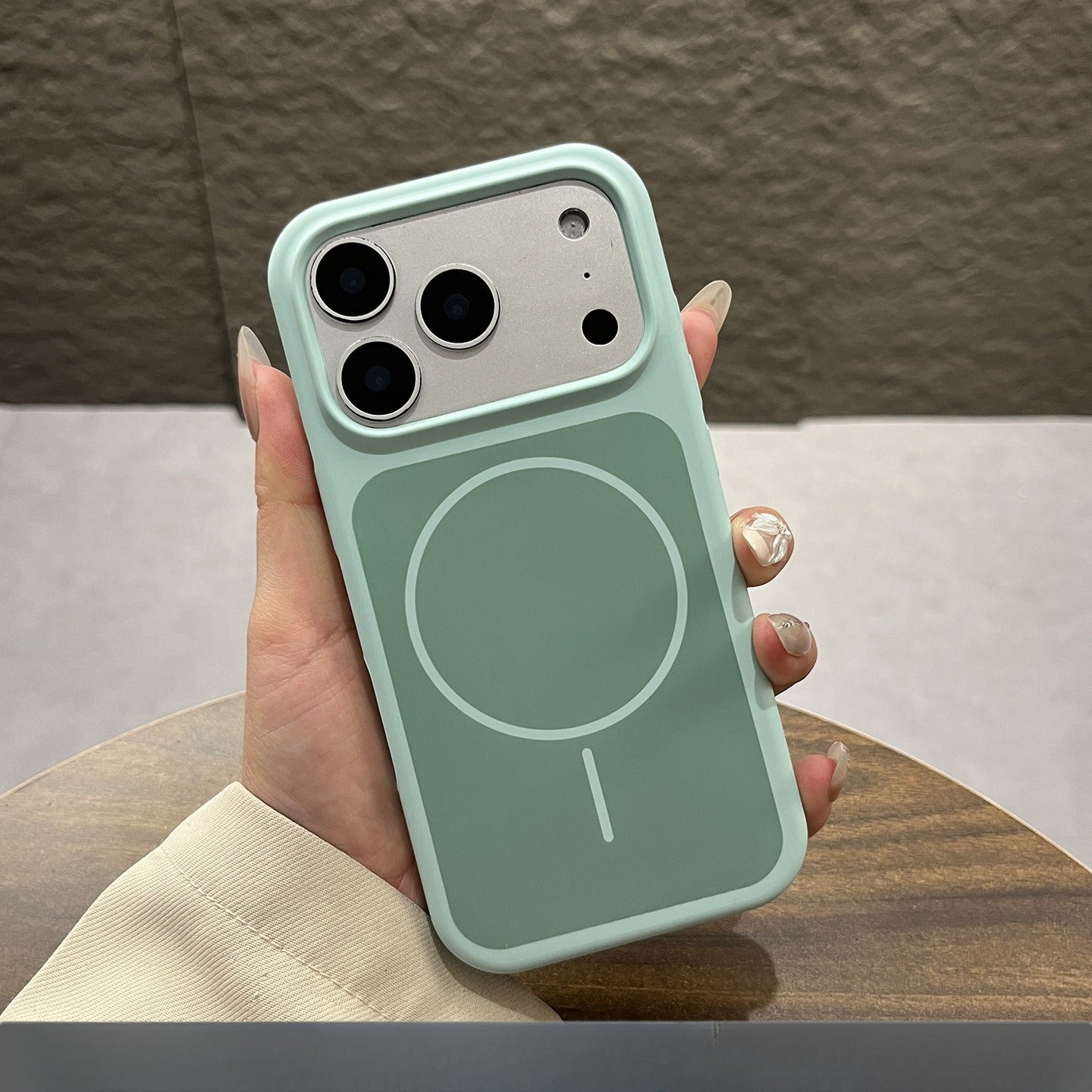 Liquid silicone magnetic Case for iPhone