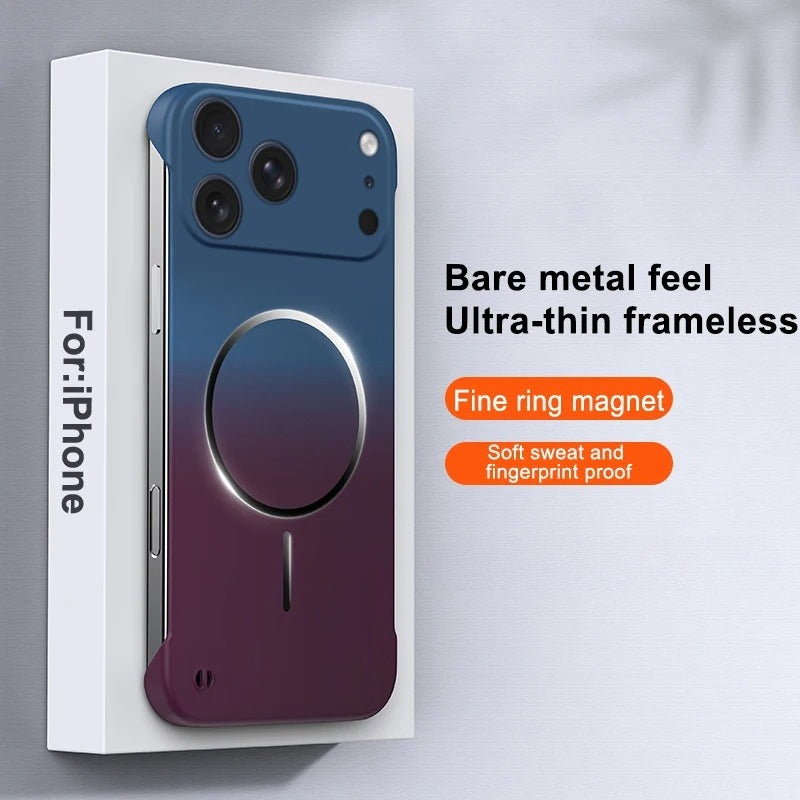 Ultra Thin Gradient Matte Frameless Hard Case For iPhone