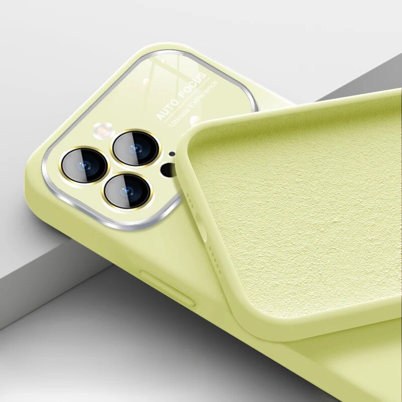 Square Liquid Silicone Case for iPhone