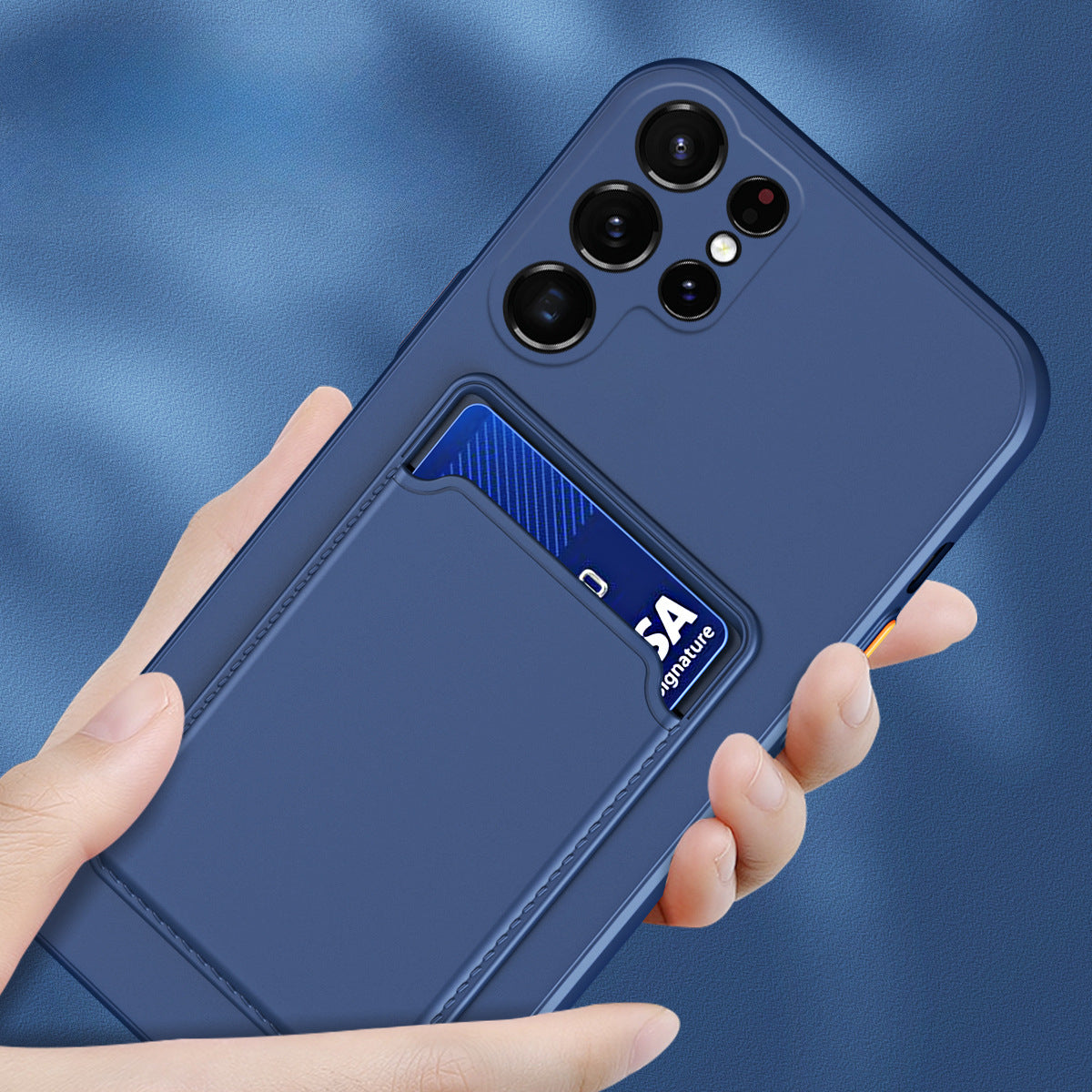 Card Slot Silicone Case For Samsung