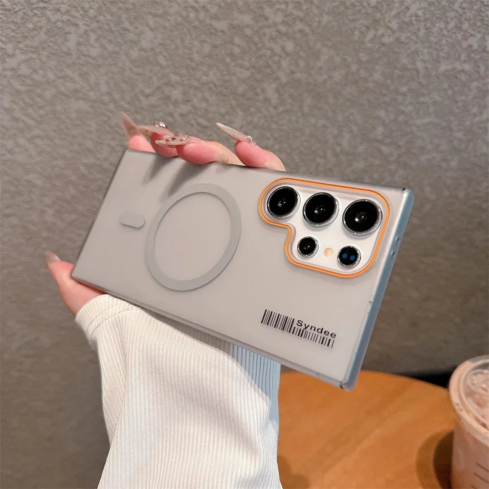 Magsafe Magnetic Matte Double Color Slim Hard Case for Samsung