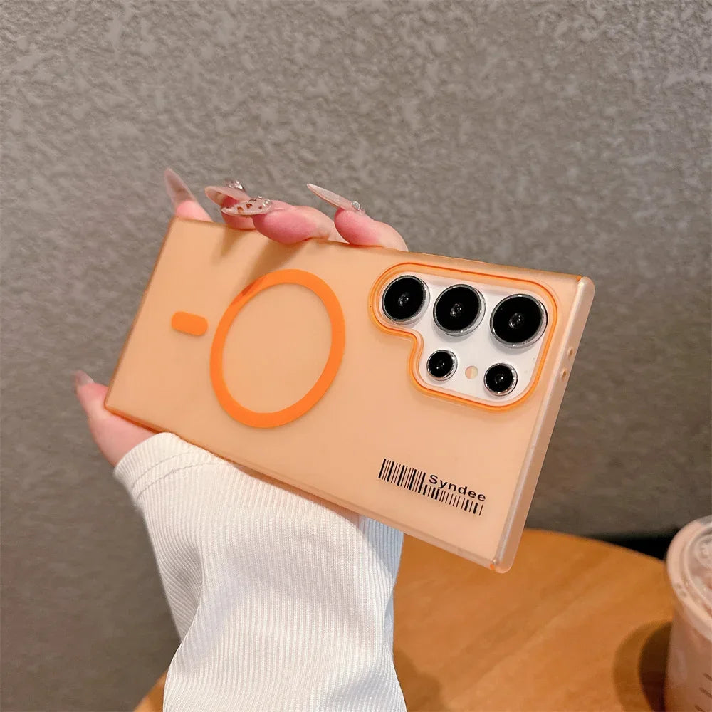 Magsafe Magnetic Matte Double Color Slim Hard Case for Samsung