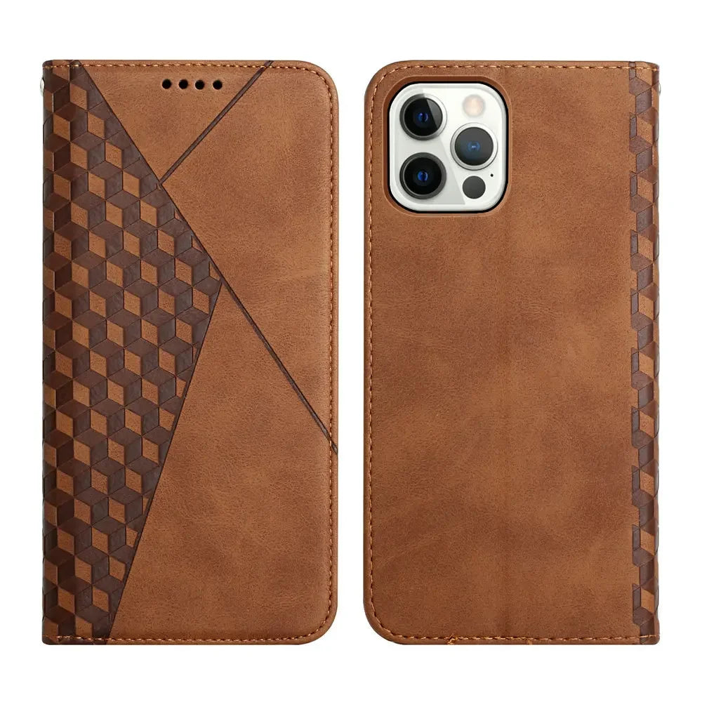 Luxury Case Leather  Flip wallet Cover For iPhone