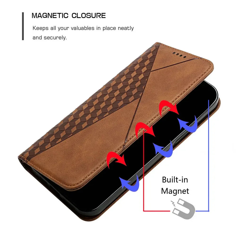 Luxury Case Leather  Flip wallet Cover For iPhone