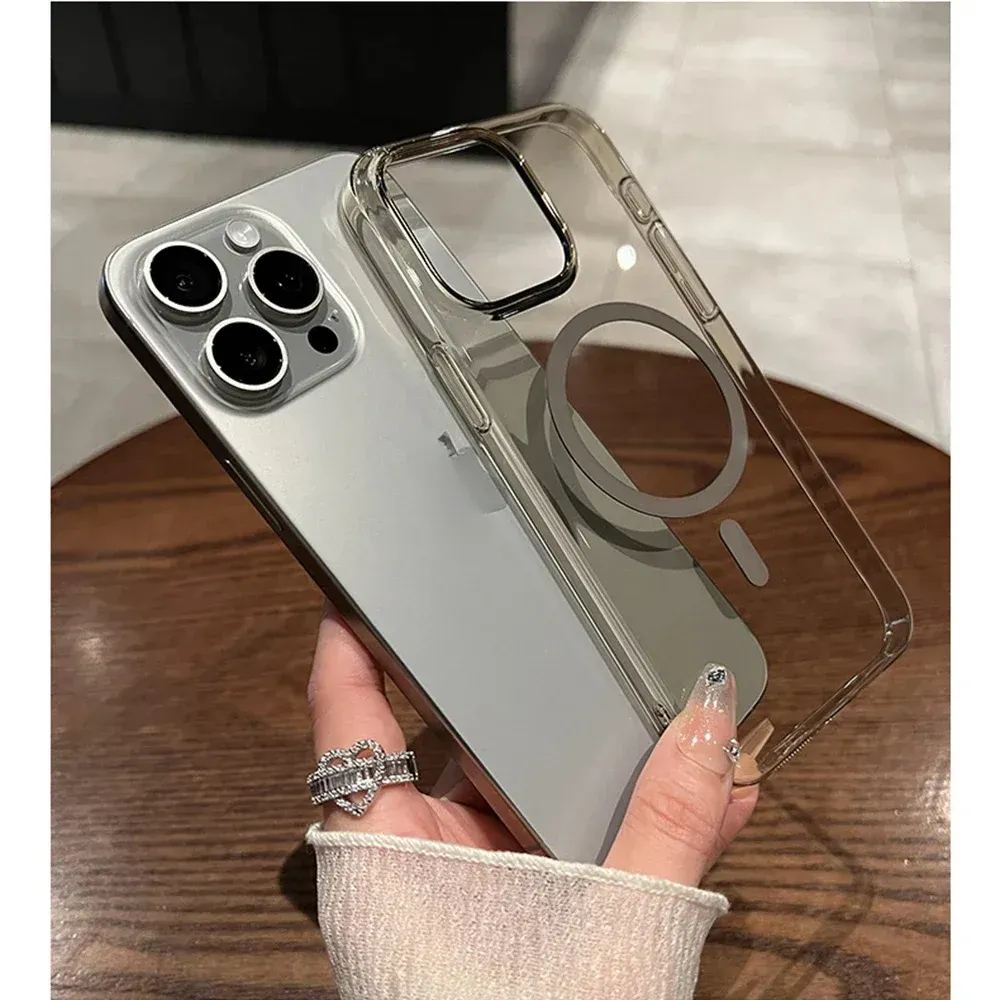 Magsafe Magnetic Ultra Thin Hard HD Transparent Case For iPhone