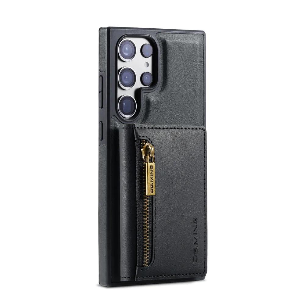 2 in 1 Detachable Magnetic Leather Wallet Case For Samsung