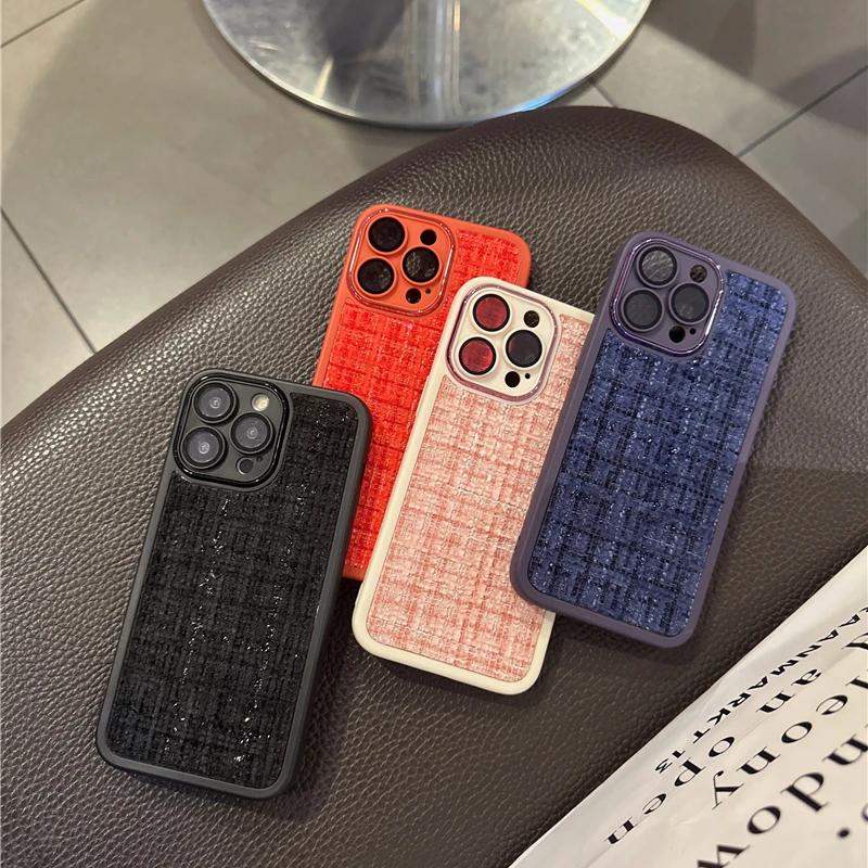 Winter Plush Embroidered Case For iPhone