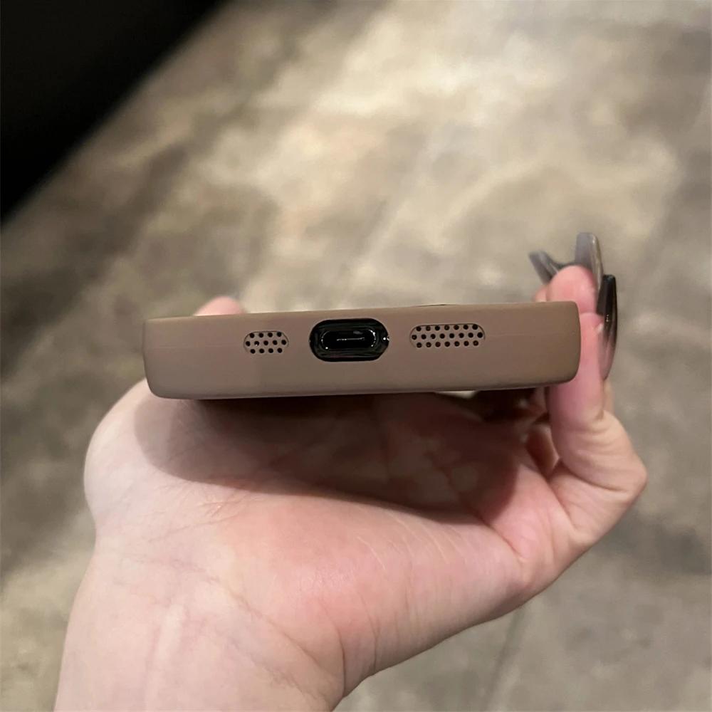 3D Candy Cute Love Heart Coffee Phone Case For iPhone