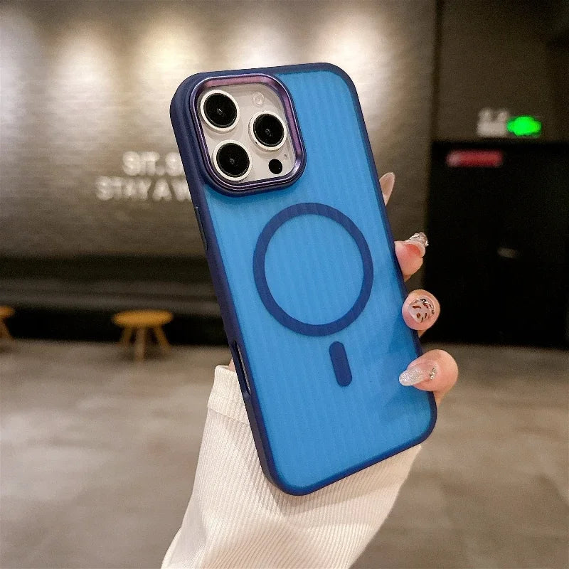 new Matte Transparent   Magsafe Wireless Charge  case for iphone