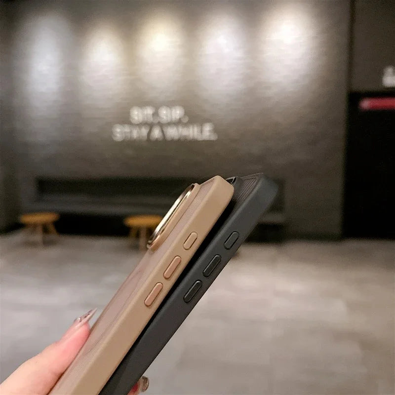 new Matte Transparent   Magsafe Wireless Charge  case for iphone