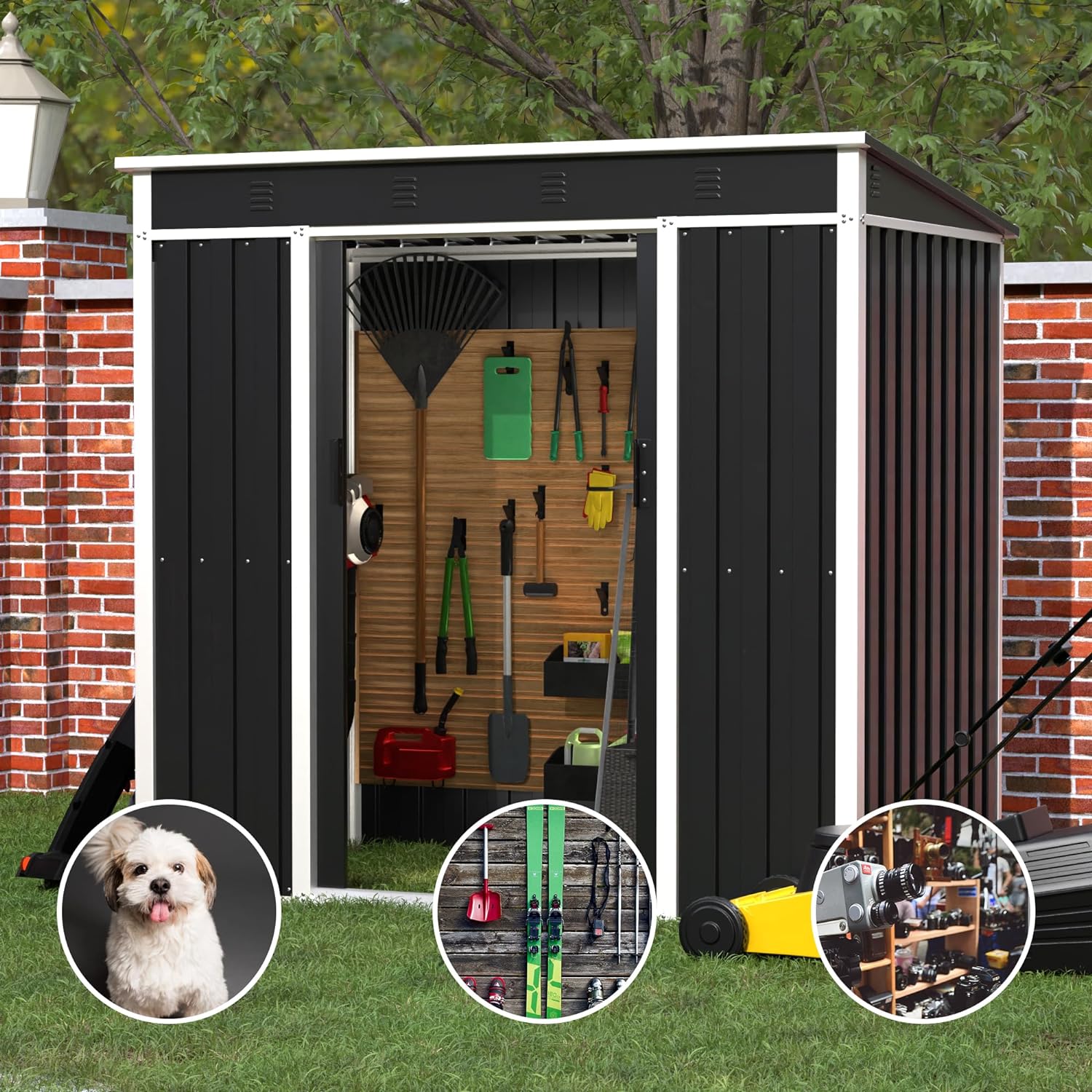 Metal Outdoor Storage Shed – AOBABO