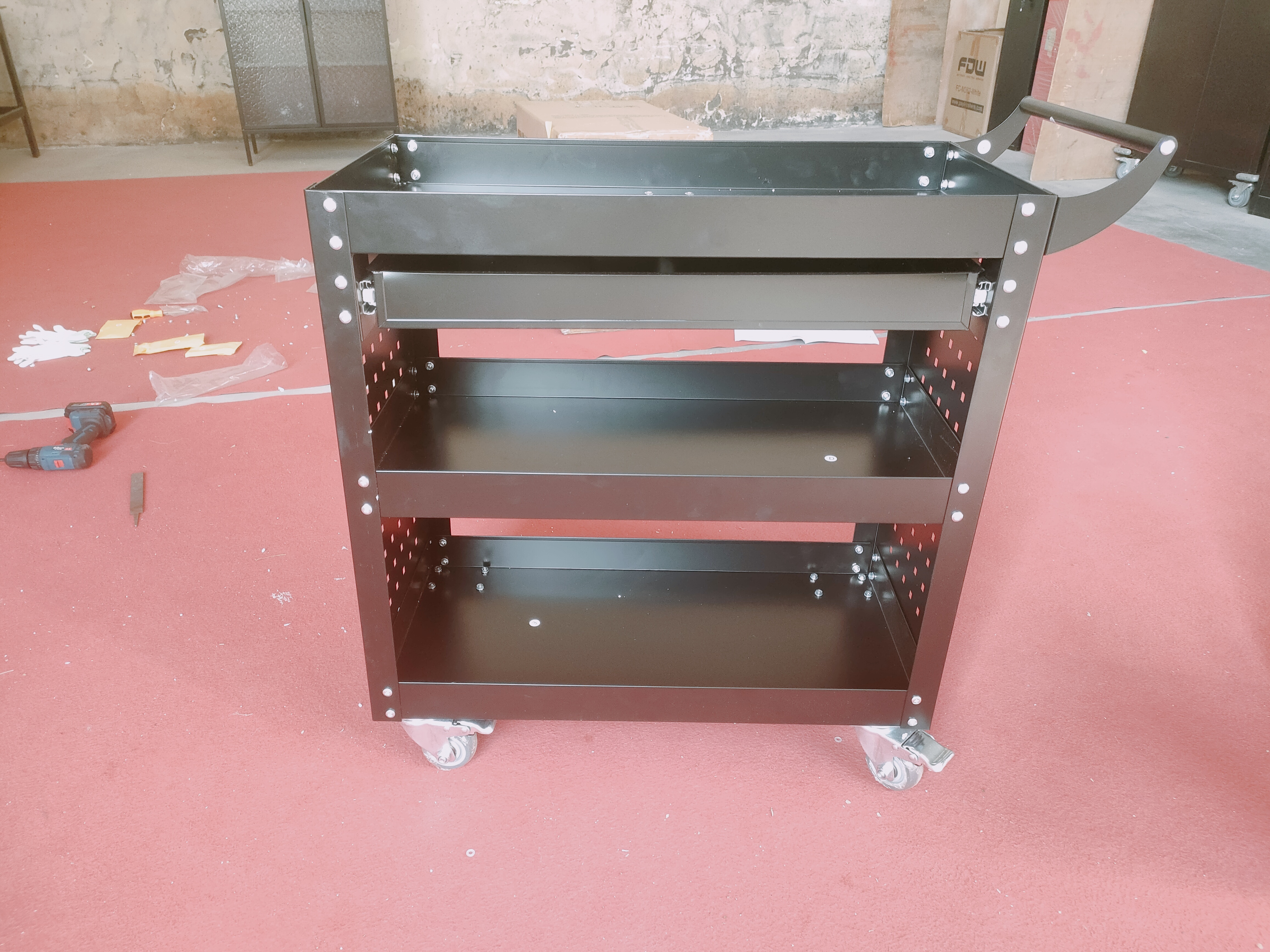 AOBABO Metal Book Cart