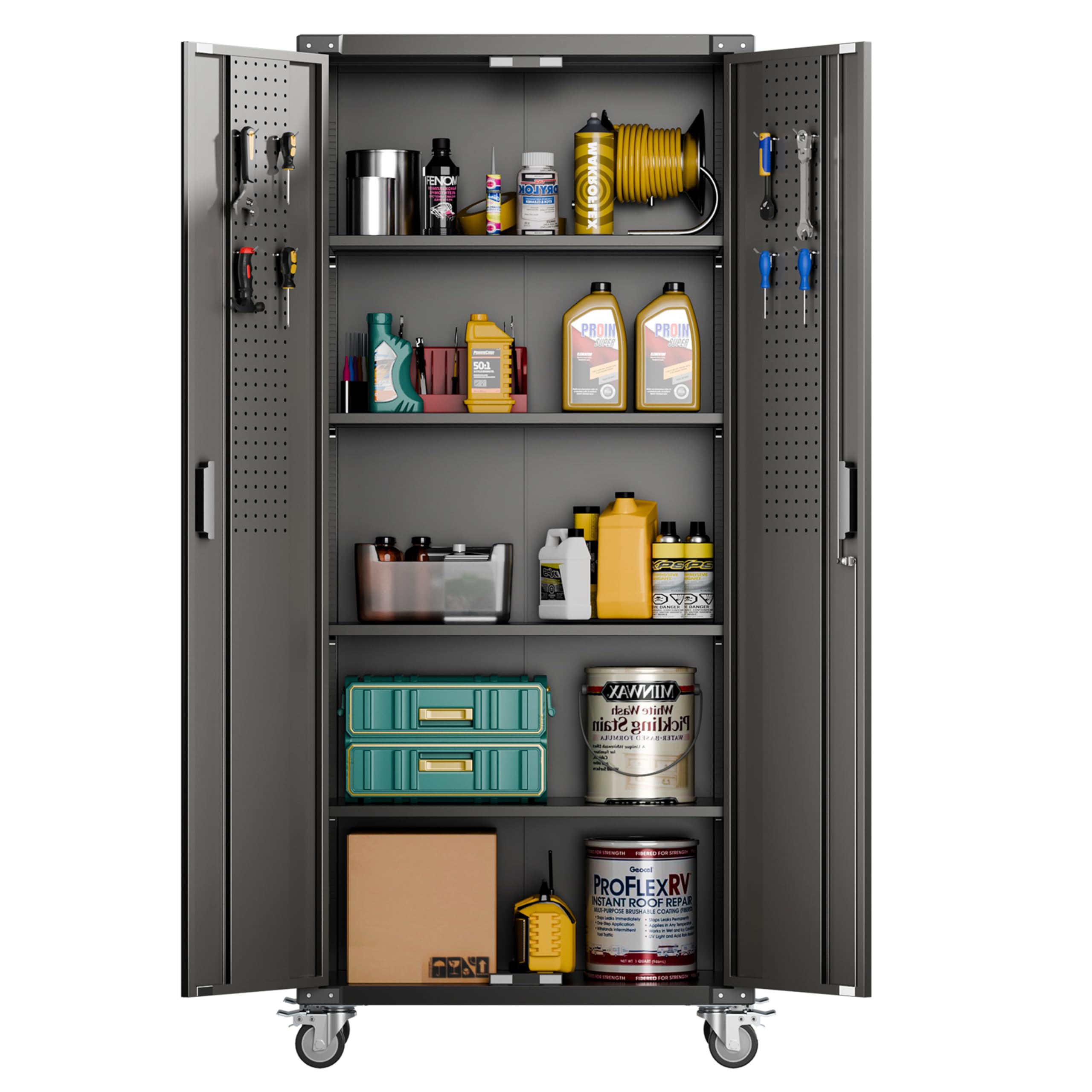 Garage Storage Cabinet With Wheels