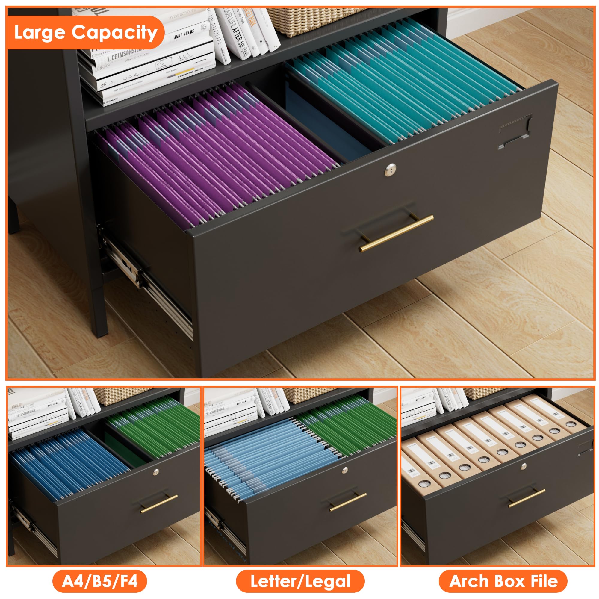 Metal Arched Storage Display Bookcase Cabinet