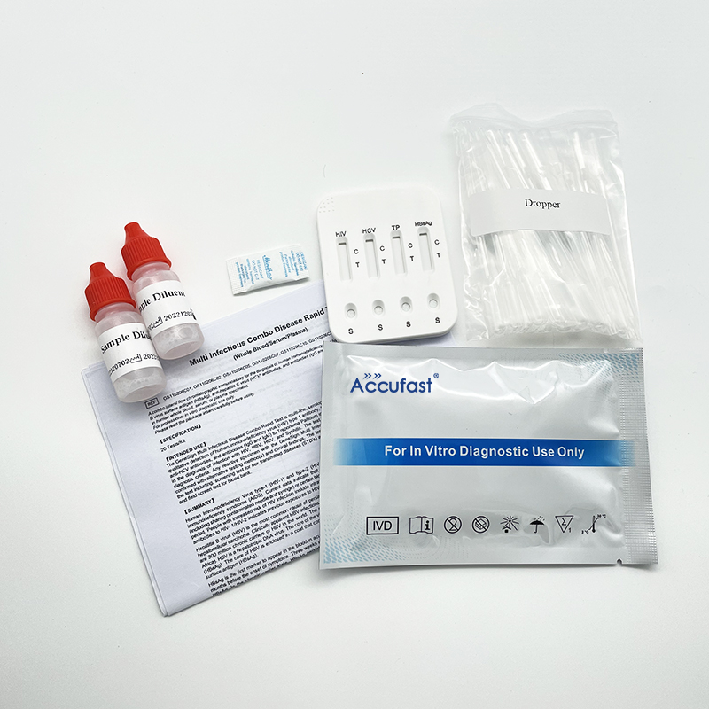 Multi Infectious Combo Disease Rapid Test（HIV/HBsAg/HCV/TP)-HUBEI MEIBAO BIOTECHNOLOGYCO., LTD