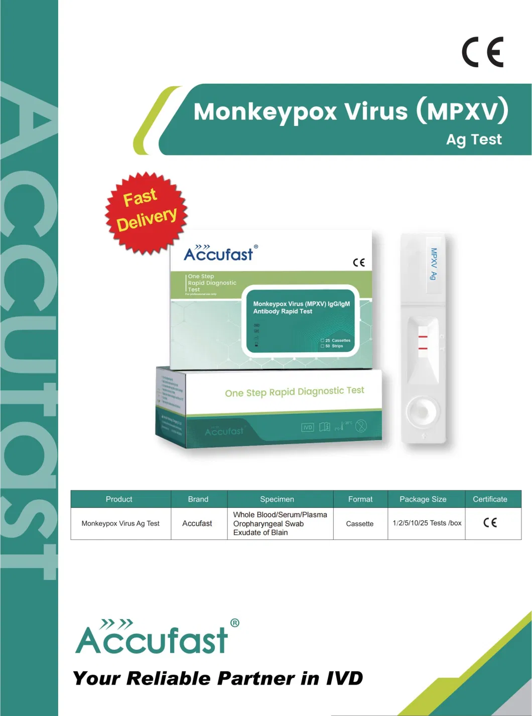 Monkeypox Virus (MPXV) Antigen Rapid Test