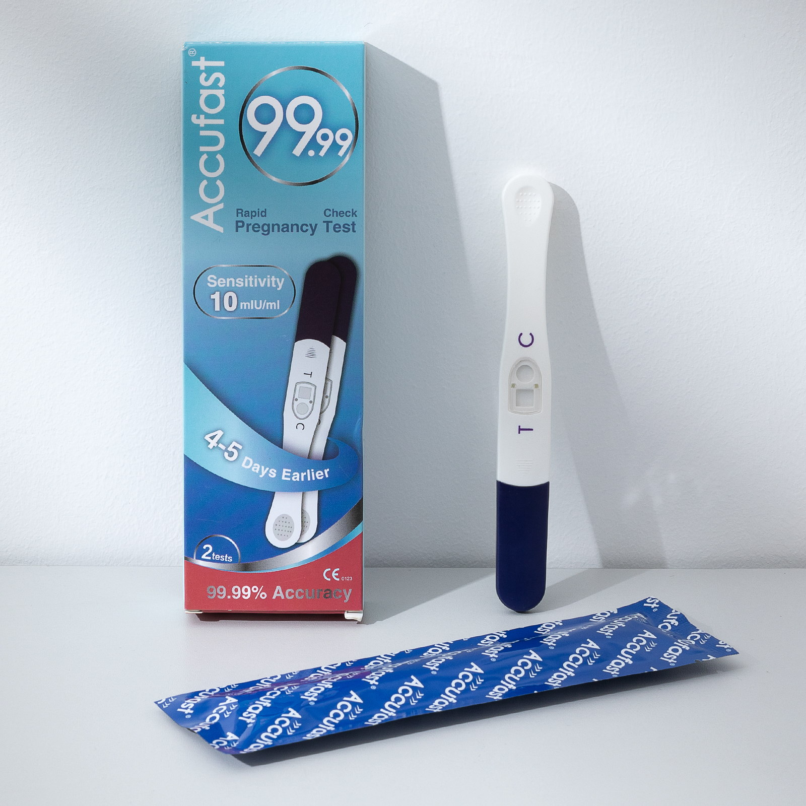 ACCUFAST Pregnancy Midstream Test Kit（Pack of 2）-HUBEI MEIBAO BIOTECHNOLOGYCO., LTD