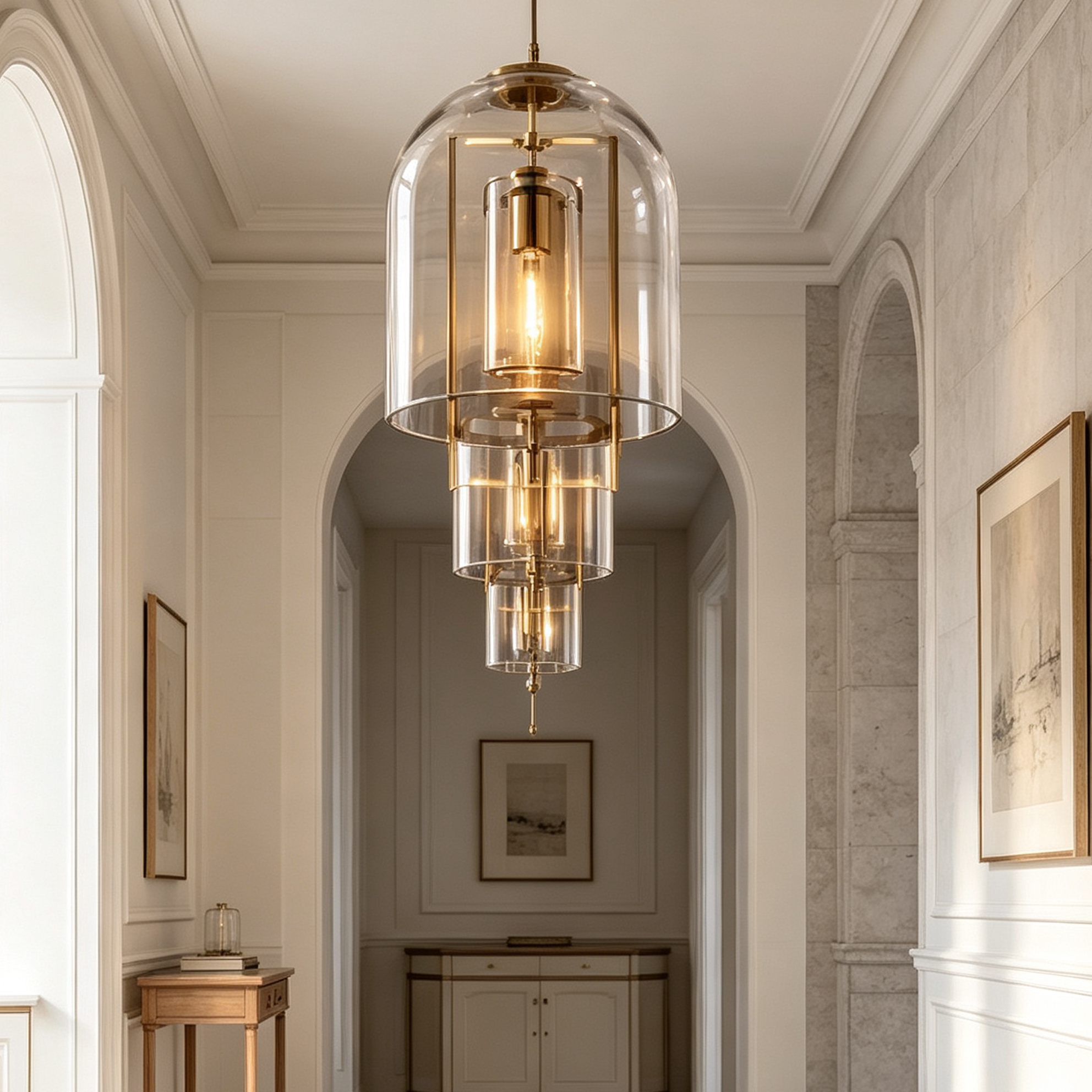 Fulcrum Modern Minimalist Design Sense Pendant Light 13" For Living Room