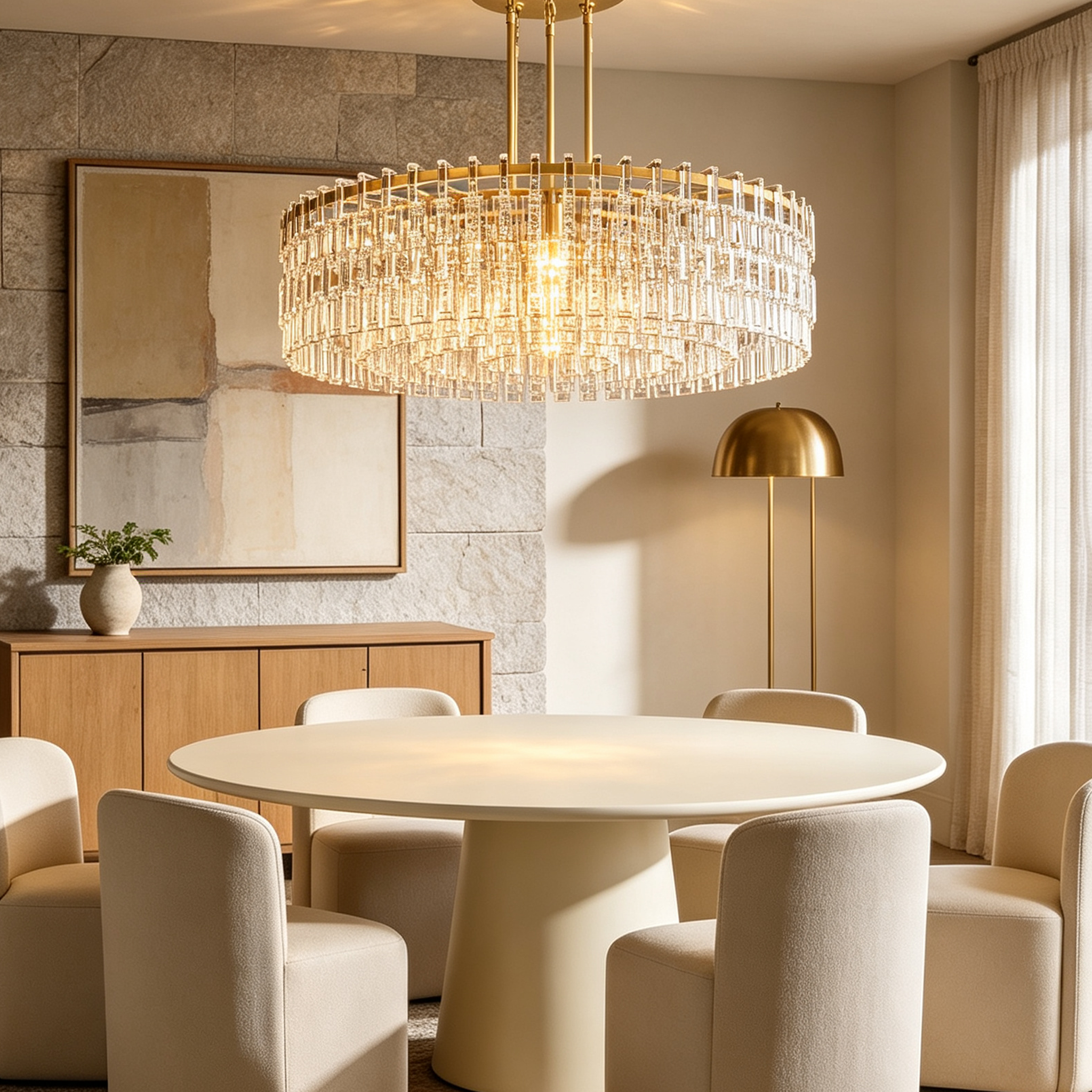 Marignan Round Chandelier 48"