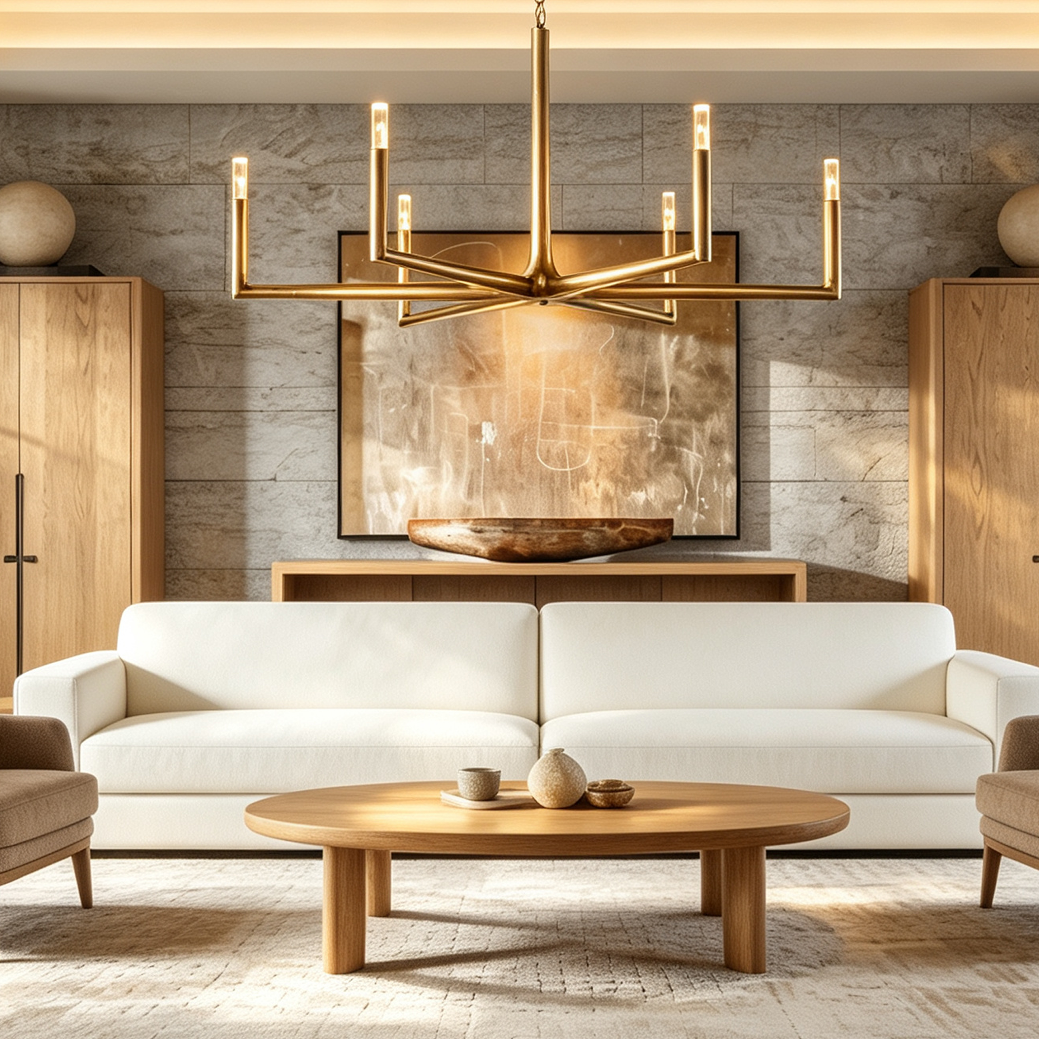 Thaddeus Round Chandelier 48" For Living Room