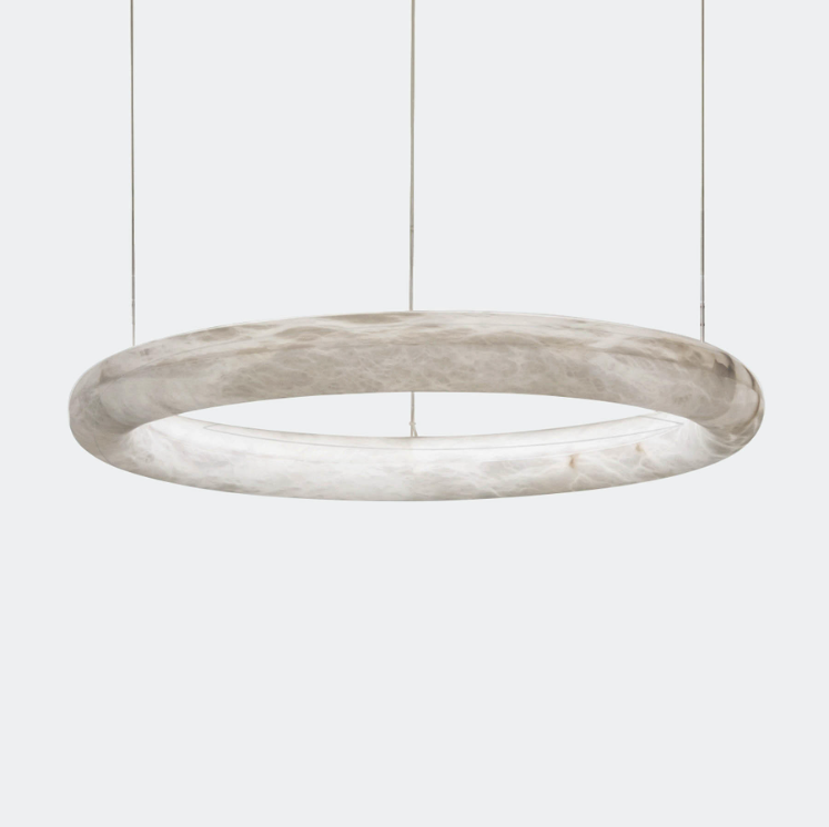 Modern Real Alabaster Chandeliers For Dining Room-konalight