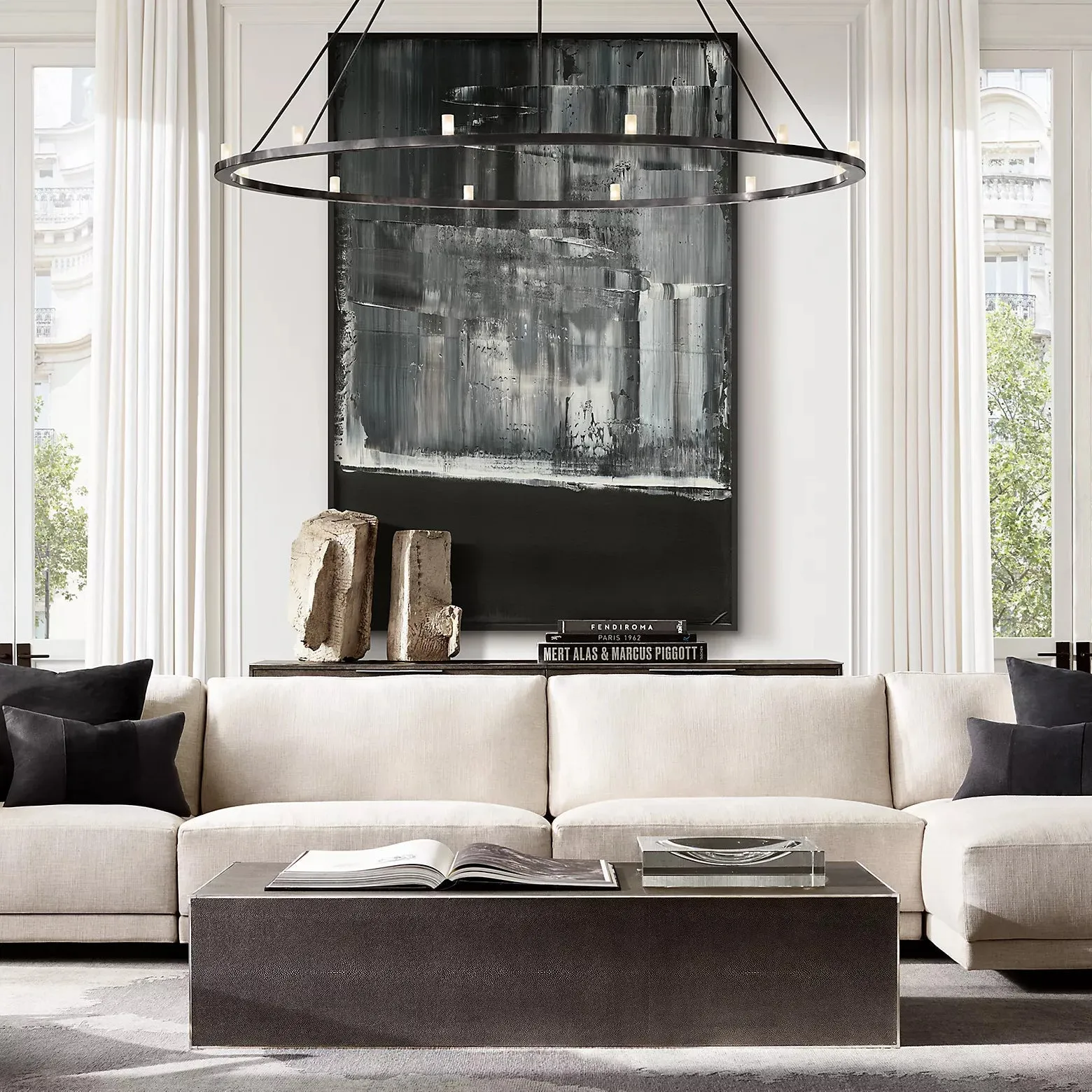 Renne Round Chandelier 48"-konalight