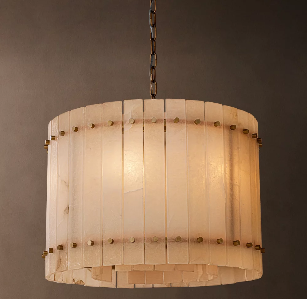 Clementine Onyx Round Chandelier 22"