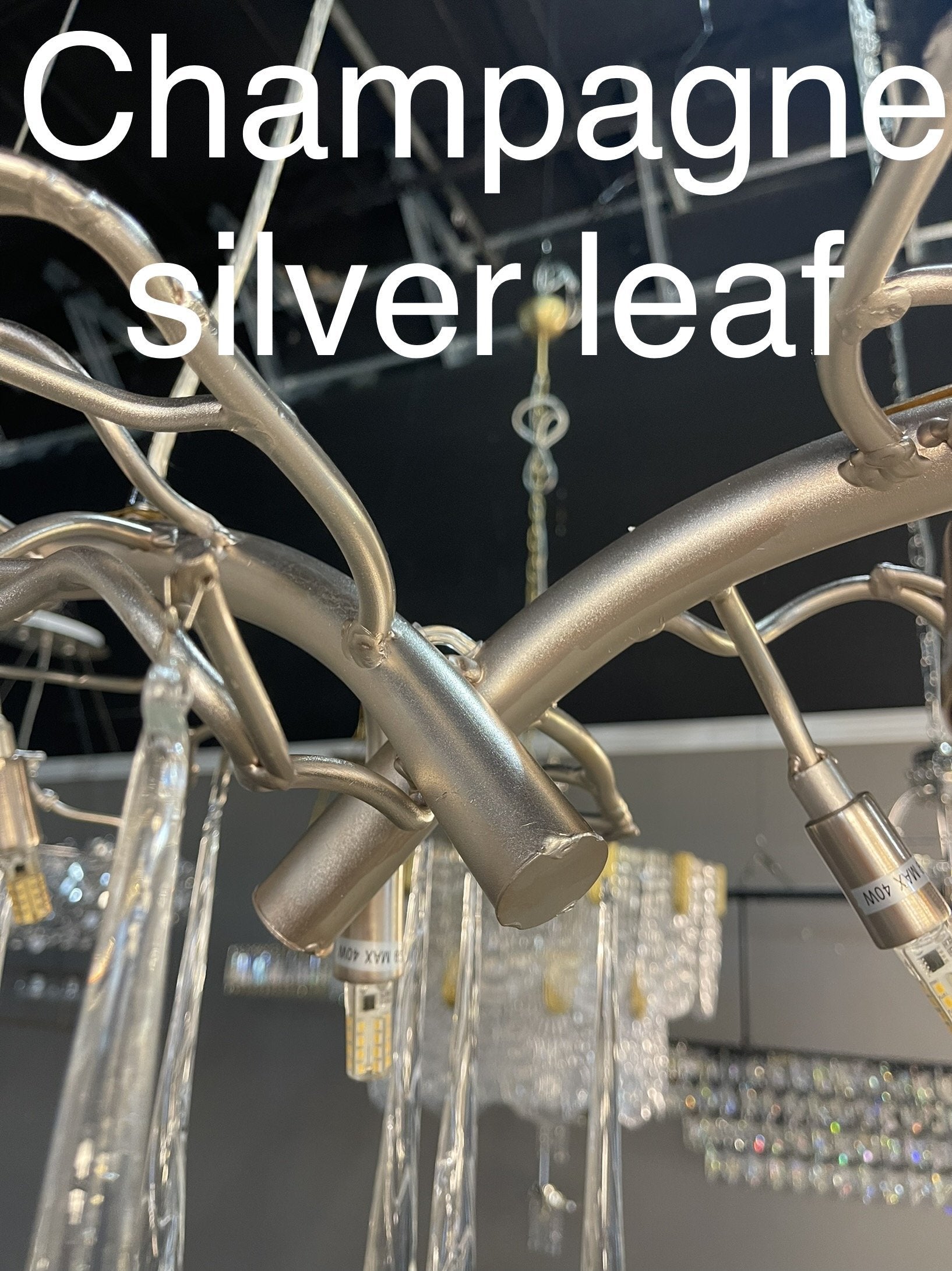 Branching Linear Organic Chandelier-konalight