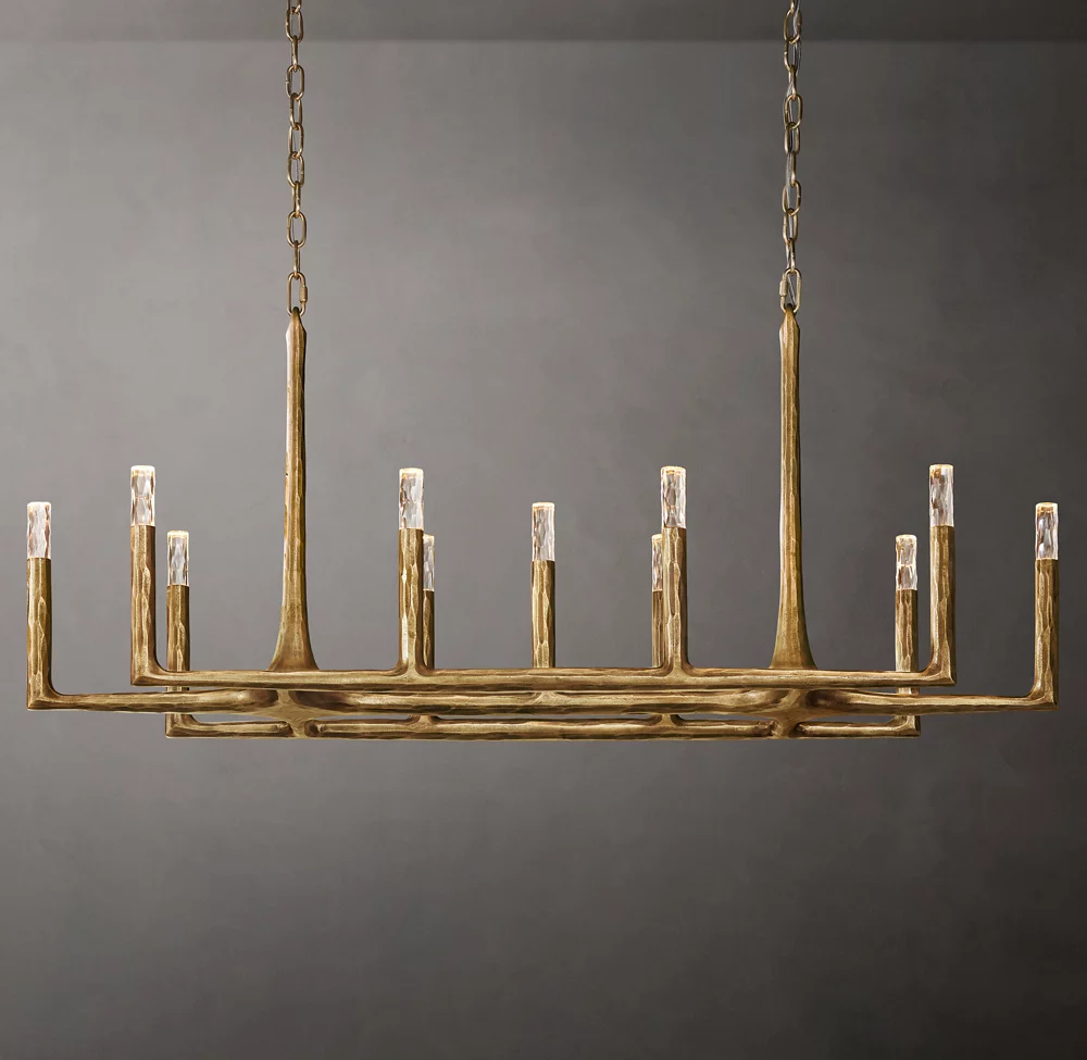 Thaddeus Linear Chandelier 54" 11-Lights For Living Room-konalight