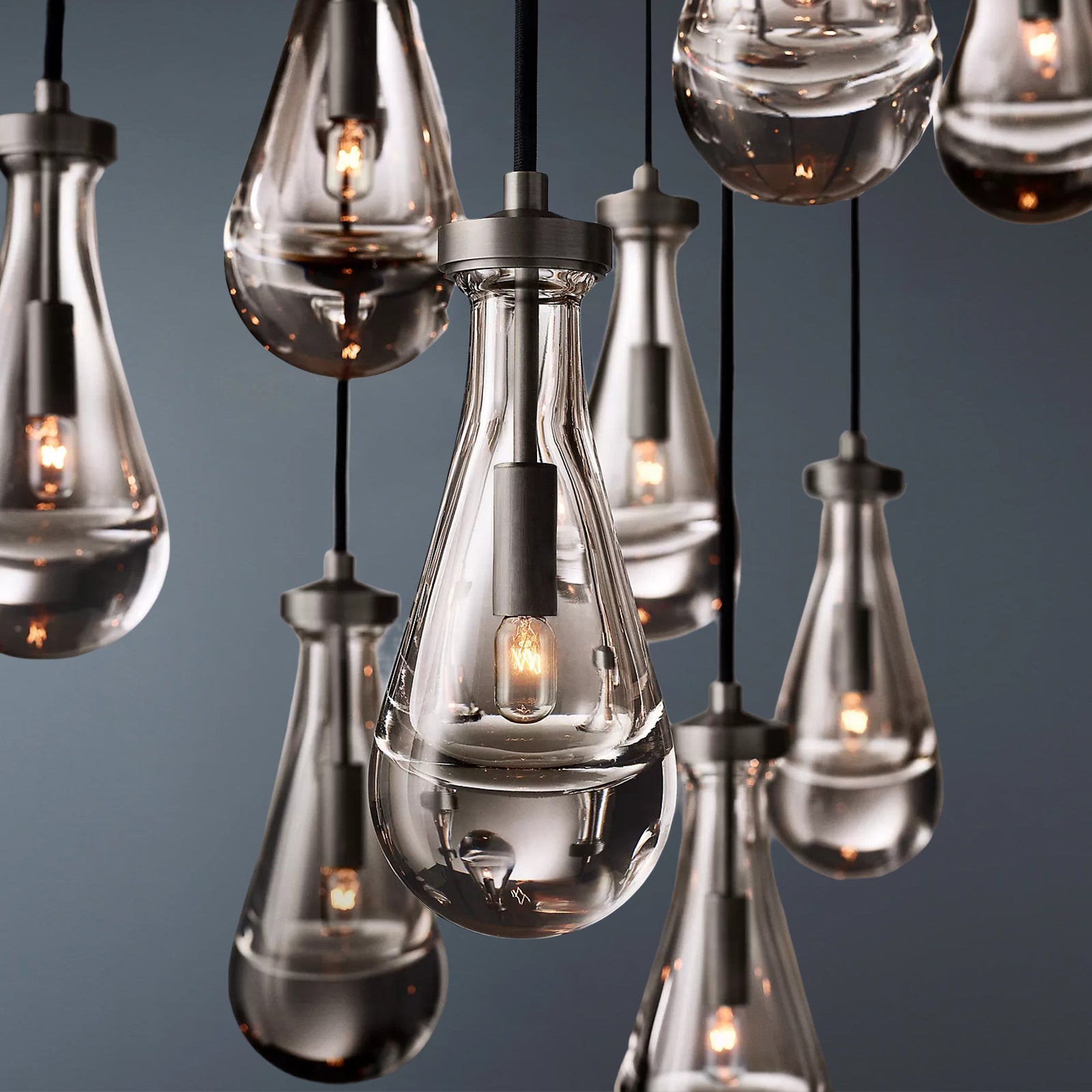 Raindrop Round Chandelier 36"-konalight