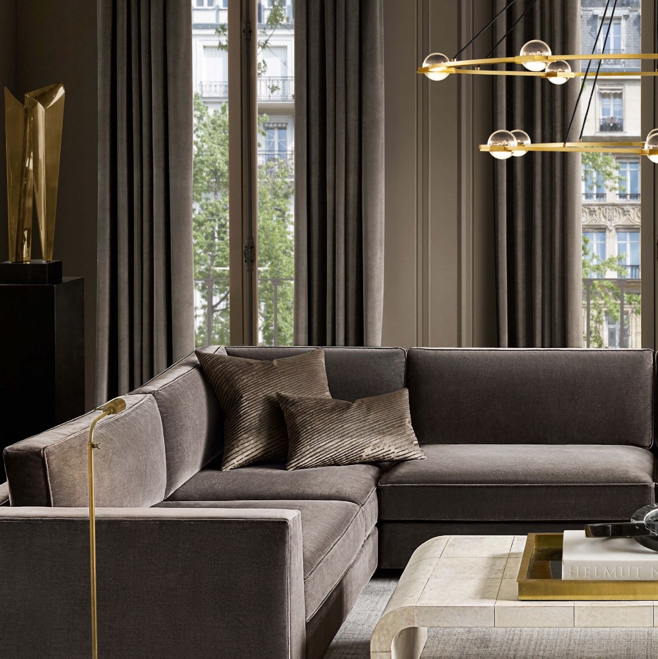 Éclatant Vintage Round Chandelier 48"-konalight